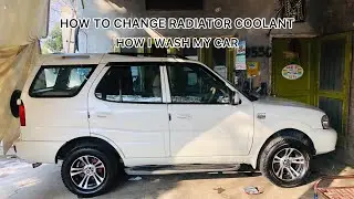 CHANGED MY RADIATOR COOLANT & HOW I WASH MY CAR.