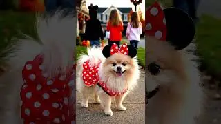 Cute Dogs in Disney Halloween Costumes 🐶🎃 | Stitch, Minnie & Baby Grogu!