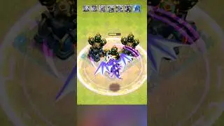 solo troops + rage spell vs max air defence in coc | #clashofclans