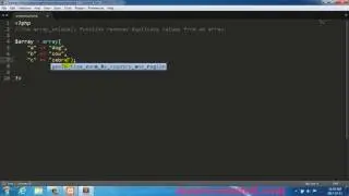 PHP array unique Function