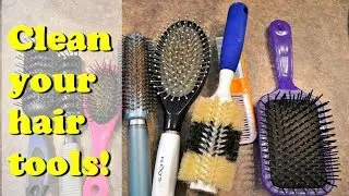 How to Clean/Disinfect Brushes & Combs with apple cider vinegar For Healthy Natural Hair ✔️Jah-nette