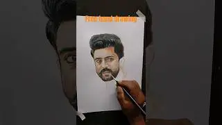 Drawing Mega Power Star Ram Charan! 🎨✨ #RamCharan #Shorts #Watercolor #Drawing #Art #Trending