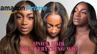 Amazon Prime! UNICE Bye Bye Knots Wig Review | Balayage Brown 24 Inch Human Hair Body Wave