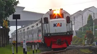 KEPANASAN SAMPAI KEHUJANAN‼️ HUNTING KERETA API SIANG SORE DI SPOT STASIUN GOMBONG DAN SEKITARNYA