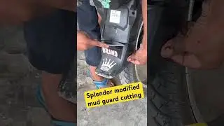 Splendor modified mud guard cutting #splendormodified #trending #legend #viral #bikelover #video #yt