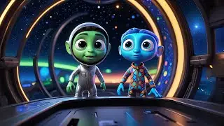 Five Tiny Aliens Zoom Through Space | Outer Space Counting Song Kids | Nursery Rhymes & Baby Songs