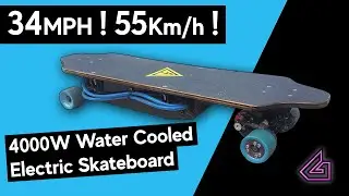 Water Cooled 4000 W Electric Skateboard - Part 1