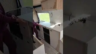 Kitchen 🚐 Van build series #vanbuild #diy #timelapse