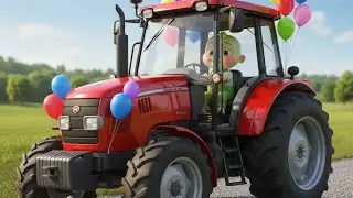 Green Baby & monkey 🐒 road construction fun | Kids cartoon 