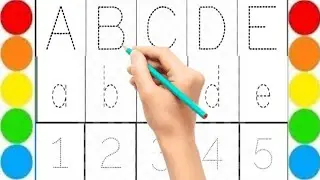 Capital ABCD, Small ABCD, Numbers 1 to 10, #capitalalphabets #smallalphabets #1to10counting