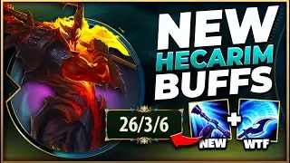 *NEW BUFFS* THIS HECARIM UPDATE MAKES HIM INSANE MID LANE?!? (THANK U RIOT) - League of Legends