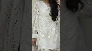 white dress design with less #lace #plainshirts #shorts #viral #design #fashion #2022 #2023 #new