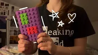 lofi and fast asmr - tapping and stuff on a fun notebook + some hand sounds