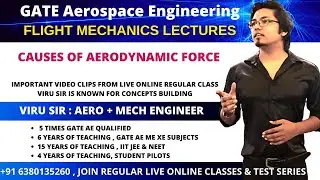cause of Aerodynamic force : pressure force | Aerospace Engineering lectures for GATE prepration