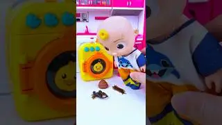 ASMR Unboxing Cocomelon & Washing Machine Set Toys | Satisfying Toy Play Mini Kitchen Set #shorts