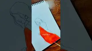 Drop-dead Gorgeous❤️ #art #painting #youtubeshorts #artshorts #aestheticgirl #shorts