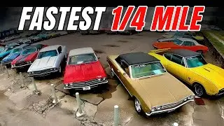 10 QUICKEST 1960s Muscle Cars Over The 1/4 Mile