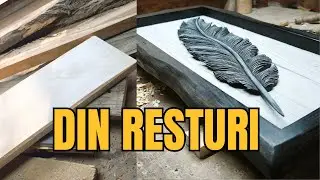 Din Gunoaie în Artă: Cum Sculptezi o Pană 3D Realistă din Resturi de Lemn