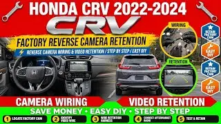 2022 Honda CRV factory reverse camera retention wiring with video