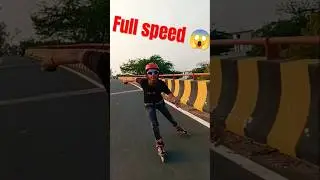 full speed skating. skater Ishant.#emotions #skating #shortsfeed #publicreaction
