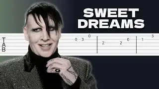 Marilyn Manson - Sweet Dreams (Are Made Of This) | Easy Guitar Tab Tutorial