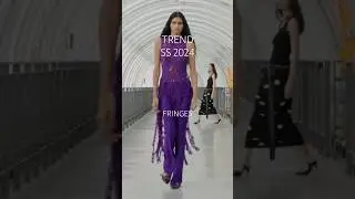 Fashion trends spring/summer 2024. FRINGES #style #fashion #trends #runway #fashionshow