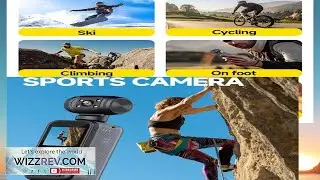 1080P WiFi Sports Action Camera With Night Vision Rotatable Wearable Body Camera