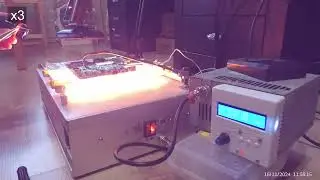 Инфракрасная паяльная станция (тест 1) | Infrared soldering station (test 1)