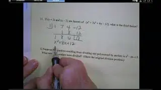 Test Review Complex Fractions and Poly Division