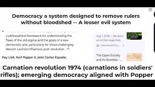 democracy and revolution in portugal karl popper          Eddie Evans