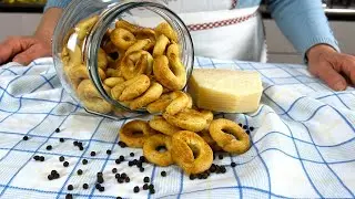Итальянские таралли с сыром и перцем 😋