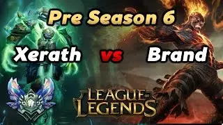 League of legends - Xerath Pre-Season 6 Mid Main Diamond Gameplay
