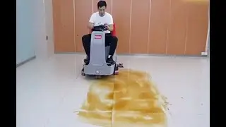 Clean 50,000 Sq Ft Per Hour? Sanitmax SM860 Ride-On Scrubber Demo