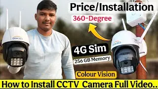 How to Install Outdoor CCTV Camera..(360 Degree Camera) Full Installation Setup..#cctv #camera #wifi