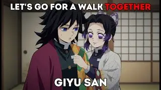 Shinobu convinced Giyu to go on a date.