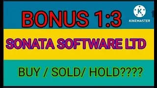 Stock information / Sonata software Ltd/ Announcing bonus / Fundamentals in brief