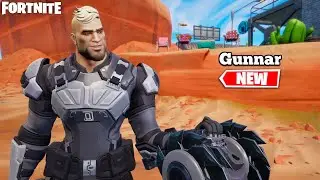 *NEW* GUNNAR SKIN GAMEPLAY - FORTNITE BATTLE PASS - IO INQUEST SET