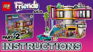 LEGO Friends 42639 Andrea's Modern Mansion &ndash; 4K Build Instructions Slideshow (Part 2 of 2)