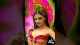Beautiful Exotic Girl Dynamic Evolution In Time Lapse Morphing Art | Fantasy Digital Animation