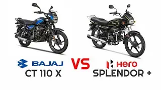 Bajaj CT 110 x VS Hero Splendor Plus _DETAILED COMPARISON_MILEAGE_TOP SPEED_PRICE_BIKE INFORMER