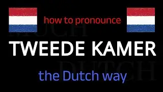 Learn How To Say TWEEDE KAMER in Dutch in Seconds!