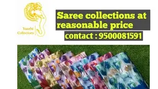  Yaazhi Fabric Collections Designery fancy saree 