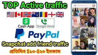 Top Active traffic source | CashApp, Google voice, PayPal | Sna★chat add friend traffic apps |