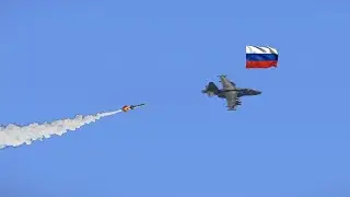 7 minutes ago! Ukrainian surface-to-air missile hits Russian Su-25 fighter jet, pilot killed