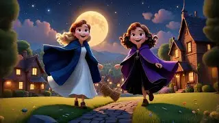 Two Flying Brooms Zoom Through the Sky | Magical Action Rhyme for Kids | Fun Learning Songs