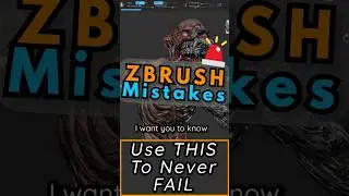 Use THIS To Never FAIL⁠⁠#ZBrush #sculpting #maya #blender #morph #layers #undo #history #skindetail