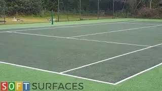 Tennis Court Surfacing Rejuvenation in Woking, Surrey | Clean & Paint Job