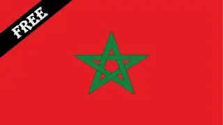 Flag Of Morocco | Flag Of The World | Copyright Free Videos | Green Screen Production