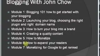 Blogging With John Chow Review  Blogging With John Chow Scam!