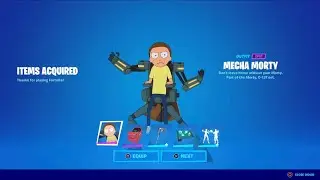 Buying the Mecha Morty Bundle in Fortnite